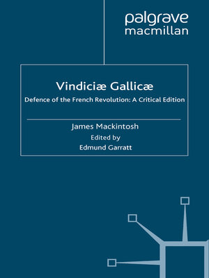 cover image of Vindiciæ Gallicæ